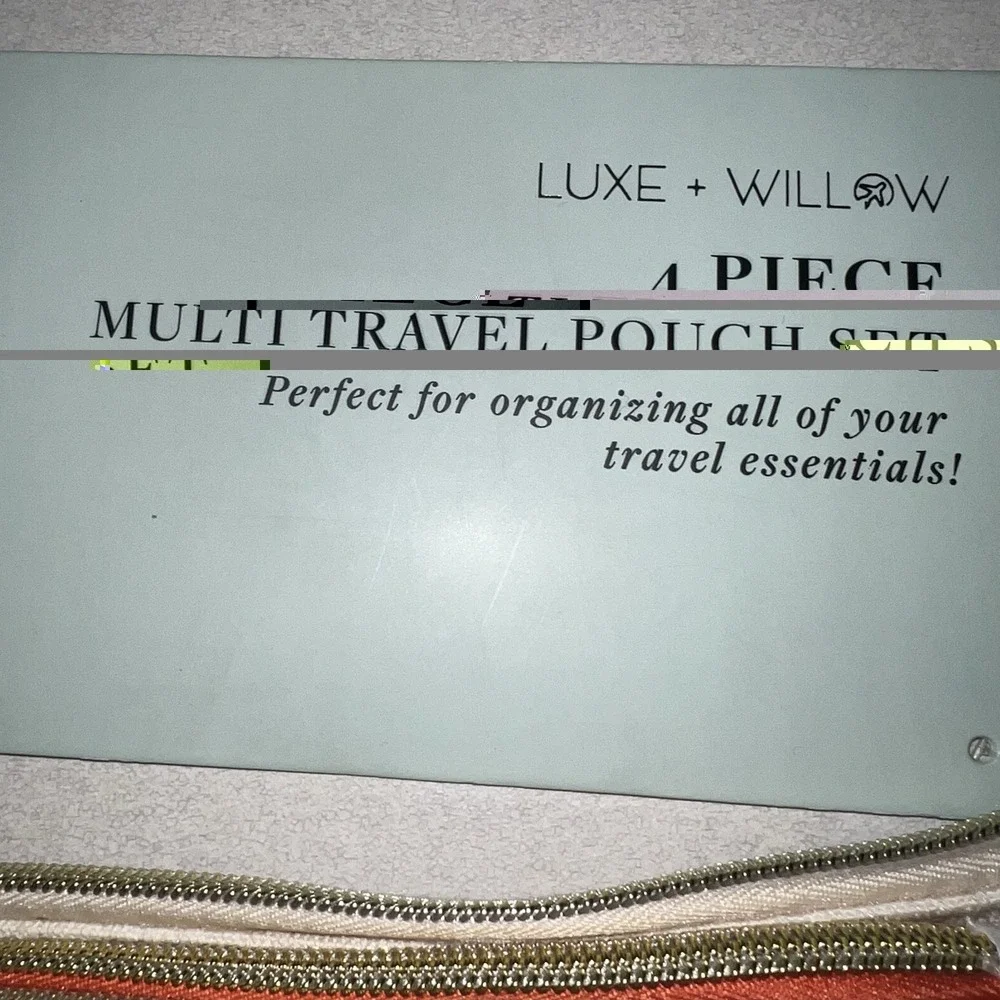 Luxe +‎ Willow 4 Piece Multi Travel Pouch Set